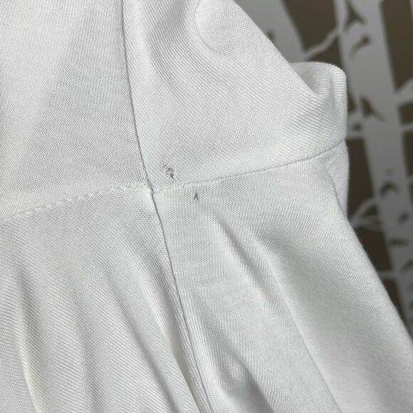 Chaps NEW $49 Tropic Bay Boho Off Shoulder Embroidered Bell Sleeve Top M - Picture 7 of 8